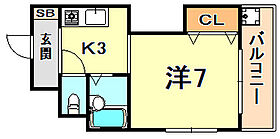 兵庫県神戸市中央区熊内町２丁目（賃貸マンション1K・3階・21.30㎡） その2