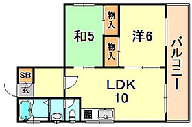 兵庫県神戸市中央区多聞通４丁目（賃貸マンション2LDK・7階・46.64㎡） その2