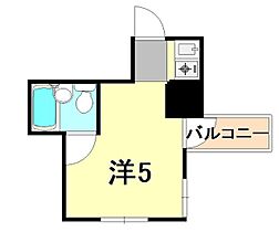 兵庫県神戸市中央区古湊通１丁目（賃貸マンション1R・6階・11.00㎡） その2