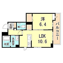 兵庫県神戸市中央区熊内町６丁目（賃貸マンション1LDK・4階・43.56㎡） その2