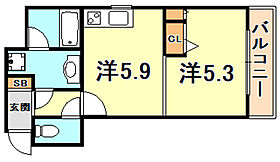 兵庫県神戸市中央区栄町通４丁目（賃貸マンション1DK・5階・31.36㎡） その2