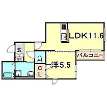 兵庫県神戸市長田区蓮宮通２丁目（賃貸マンション1LDK・3階・43.38㎡） その2