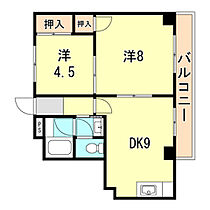 兵庫県神戸市中央区国香通５丁目（賃貸マンション2LDK・4階・45.00㎡） その2