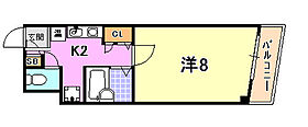 兵庫県神戸市中央区中山手通２丁目（賃貸マンション1K・2階・24.00㎡） その2