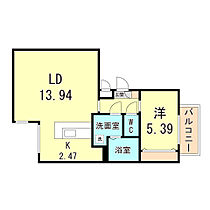 兵庫県神戸市中央区山本通４丁目（賃貸アパート1LDK・3階・45.15㎡） その2