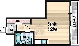 ハイツ衣笠 ワンルームの間取図画像
