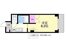 メゾンミッドウエスト 1Kの間取図画像