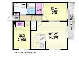 間取図画像 2LDK