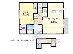 T-ハウス豊中 1LDKの間取図画像
