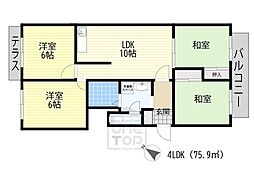 ピアチェーレ1 4LDKの間取図画像