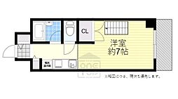 ミールズ江坂 1Kの間取図画像