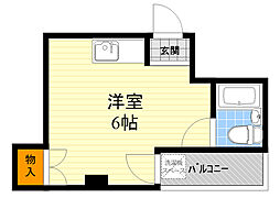 ベストレジデンス千里山駅前 ワンルームの間取図画像