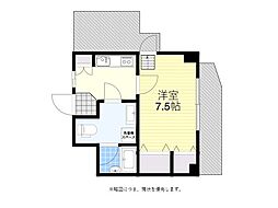 シャインビュー豊中 1Kの間取図画像