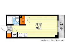 東明マンション江坂 ワンルームの間取図画像