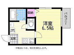 メゾン・コリエンテ 1Kの間取図画像