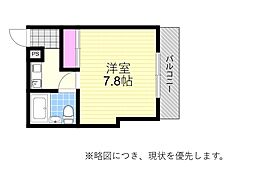 グリーンネス樋口 1Kの間取図画像