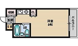 イージーボックス緑地公園 ワンルームの間取図画像