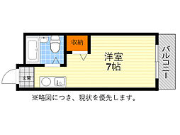 プレミアムYT ワンルームの間取図画像
