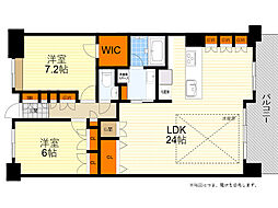 セントラルパレス東豊中 2LDKの間取図画像