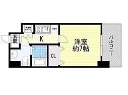 サムティ江坂ジュレーヴ 1Kの間取図画像