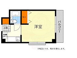 第2ヤングハイツ小野原 1Kの間取図画像