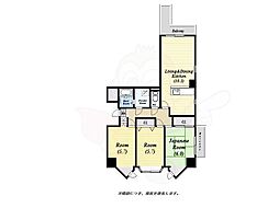 東明マンション江坂2 3LDKの間取図画像