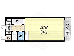グリーンハウス ワンルームの間取図画像
