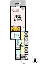 レクシア六町 102 ｜ 東京都足立区六町3丁目（賃貸アパート1K・1階・25.20㎡） その2