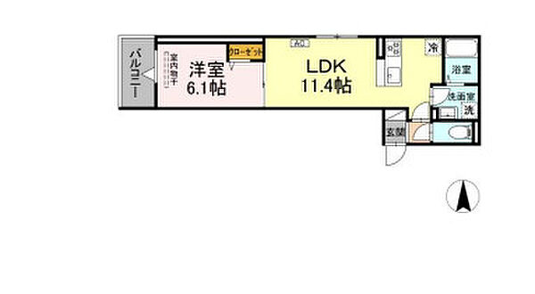 グラナーデ六町II 203｜東京都足立区六町2丁目(賃貸アパート1LDK・2階・39.01㎡)の写真 その1