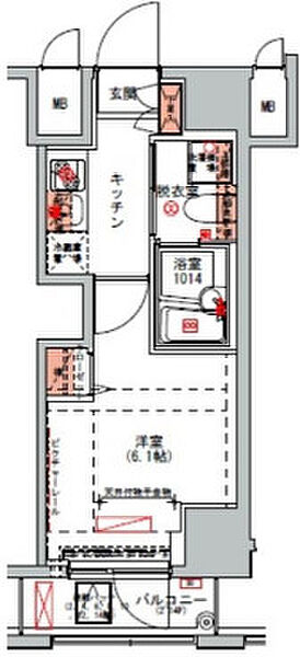 ハーモニーレジデンス山手大塚002 1102｜東京都豊島区北大塚2丁目(賃貸マンション1K・11階・20.46㎡)の写真 その2