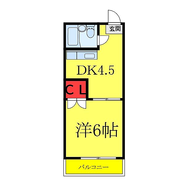 アーバンコロニー滝野川 204｜東京都北区滝野川5丁目(賃貸マンション1K・2階・19.44㎡)の写真 その2