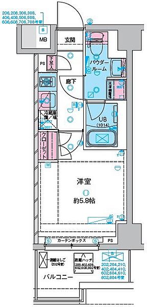 GENOVIA 川口元郷 106｜埼玉県川口市元郷2丁目(賃貸マンション1K・1階・21.00㎡)の写真 その2