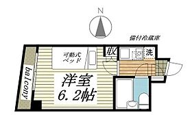 東京都北区滝野川2丁目（賃貸マンション1K・3階・16.57㎡） その2