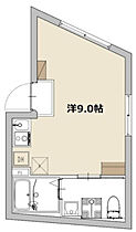 東京都北区上中里2丁目（賃貸マンション1R・4階・20.53㎡） その2