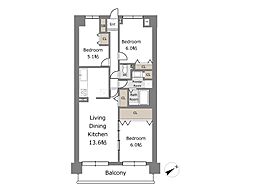 間取図画像 3LDK