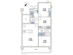 洋光台三和プラザ2 3LDKの間取図画像