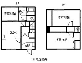 東5－8貸家 ZZZ ｜ 北海道旭川市東五条8丁目1-1（賃貸一戸建3LDK・1階・69.32㎡） その2