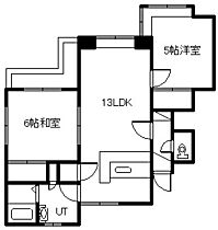 サトウビル 202 ｜ 北海道留萌市宮園町4丁目1-1（賃貸マンション2LDK・2階・54.27㎡） その2