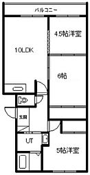 ハイツライラック 3LDKの間取図画像