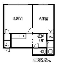 タウンズ豊岡 1LDKの間取図画像