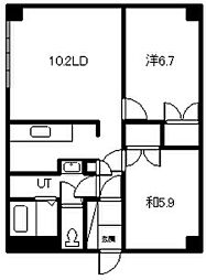 プラネックス・ヴィラ・A 2LDKの間取図画像