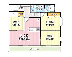 間取図画像 3LDK