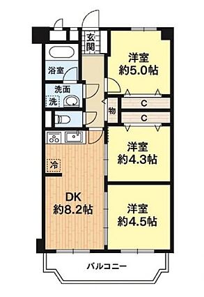 【間取り図：3...