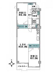 間取図画像 2LDK