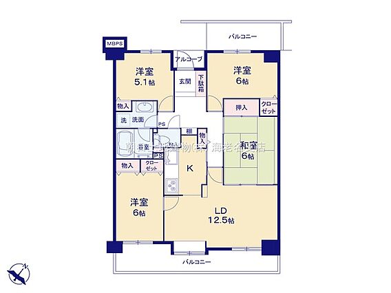 【間取り図：4...
