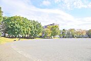 【東柏ケ谷近隣公園】780ｍ　広々としたグラウンドがあり、遊具があり、くるっとお散歩できる道もあり、老若男女、ワンコ、みなさんの憩いの場所です。