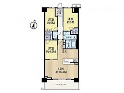 ディアスタ横浜瀬谷 3LDKの間取図画像