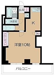 サンピア西須賀 ワンルームの間取図画像