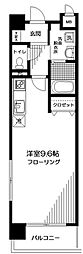 カーサ・グランデ生麦 ワンルームの間取図画像
