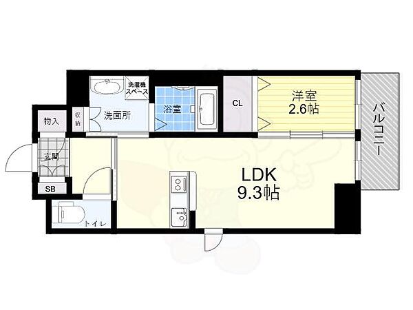 クローバー・フロント 202｜兵庫県尼崎市杭瀬本町３丁目(賃貸マンション1LDK・2階・32.10㎡)の写真 その2